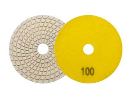 kotúč leštiaci diamantový 100mm P100 so suchým zipsom