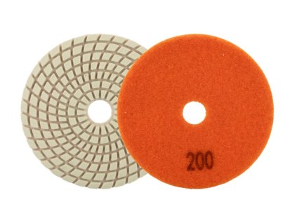 kotúč leštiaci diamantový 100mm P200 so suchým zipsom