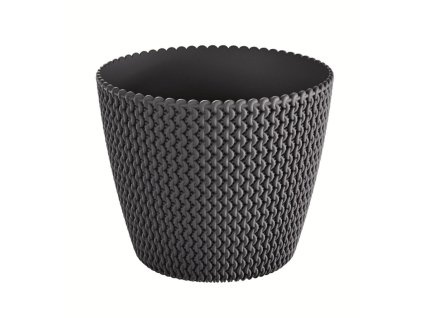 kvetináč 25,9cm SPLOFY DSP260-S433 antracit plastový PROSPERPLAST
