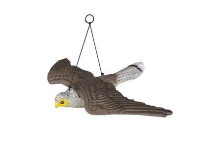 plašič vtákov sokol závesný letiaci 54cm plastový