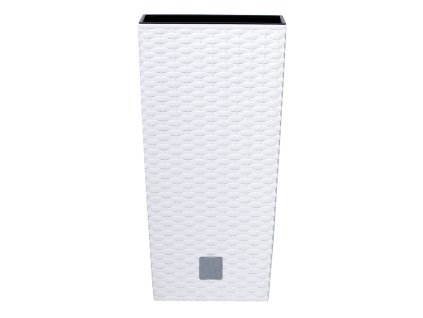 kvetináč 26,5cm RATO SQUARE DRTS265-S449 biely plastový PROSPERPLAST