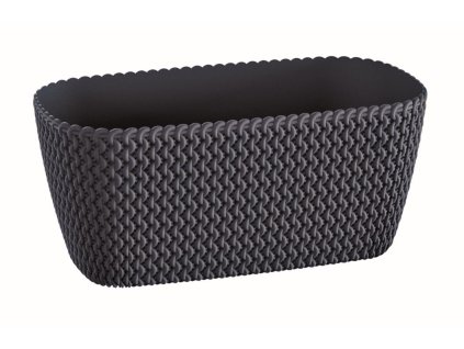 kvetináč truhlík 30cm SPLOFY CASE DSPC300-S433 antracit plastový