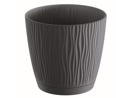 kvetináč 10,8cm SANDY P DSY110P-S433 antracit plastový PROSPERPLAST
