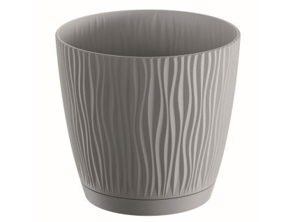 kvetináč 16,8cm SANDY P DSY170P-405U sivý plastový PROSPERPLAST