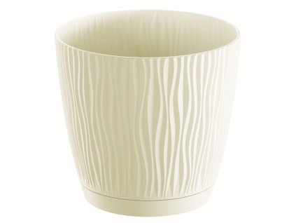 kvetináč 16,8cm SANDY P DSY170P-CY728 krémový plastový PROSPERPLAST