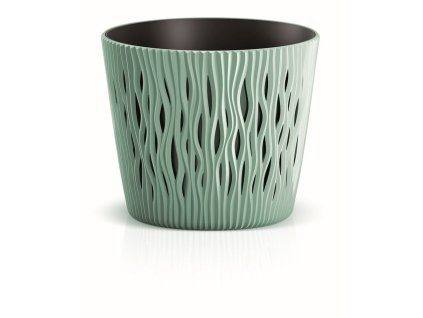 kvetináč 22,5cm SANDY ROUND DSR220-623U šalvia plastový PROSPERPLAST