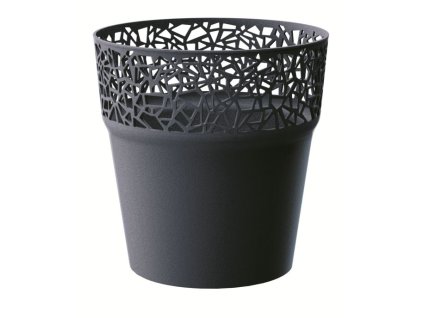 kvetináč 14,5cm TREE DTRE145-S433 antracit plastový PROSPERPLAST