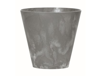kvetináč 25cm TUBUS Beton Effect DTUB250E-425U marengo plastový