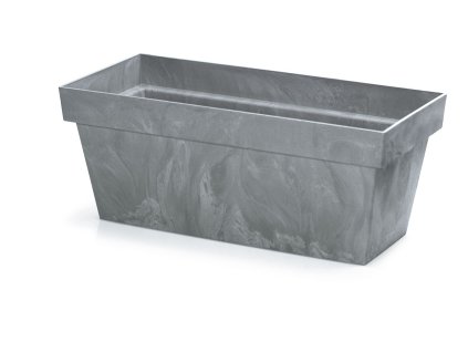kvetináč truhlík 58,7cm CUBE CASE Beton Effect DCUC600E-425U marengo plast