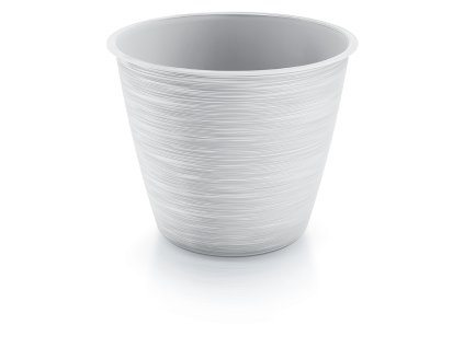 kvetináč 19,5cm FURU DFO200-S449 biely plastový PROSPERPLAST