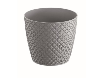 kvetináč 15,7cm ORIENT DOR160-405U sivý plastový PROSPERPLAST