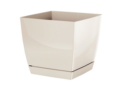kvetináč 18x18cm Coubi Square P DUKP180-CY728 krémový plastový