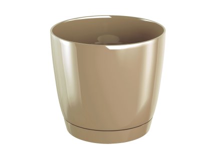 kvetináč 24cm Coubi Round P DUOP240-7502U káva s mliekom plastový