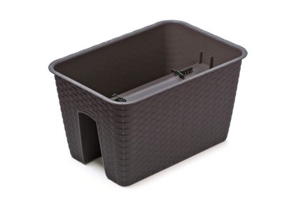 kvetináč na zábradlie 39,6cm RATOLLA DRLB400-S433 antracit plastový