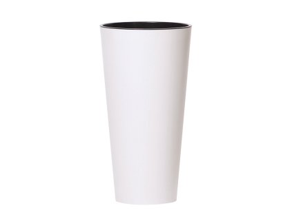 kvetináč 30cm TUBUS SLIM DTUS300-S449 biely plastový PROSPERPLAST