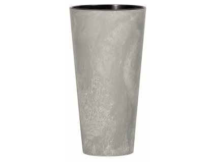 kvetináč 30cm TUBUS SLIM BETON EFFECT DTUS300E-422U sivý plastový