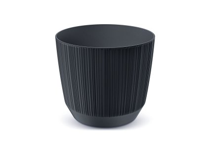 kvetináč 16,8cm RYFO DRF170-S433 antracit plastový PROSPERPLAST