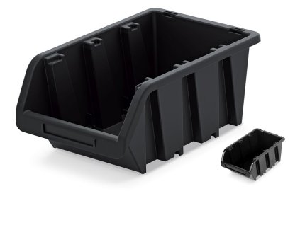 box úložný skladovací 490x298x210mm TRUCK KTR50-S411 čierny plastový