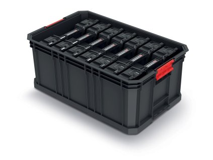 box so 7 organizérmi 52x32,9x21cm MODULAR SOLUTION KMS553520R7-S411 čierny