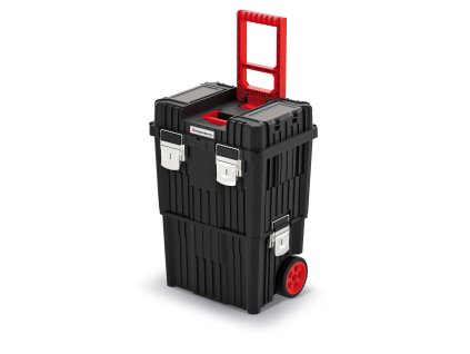 box s kolieskami a kov. zámkami 45x36x64cm HEAVY KHVWM-S411 čierny