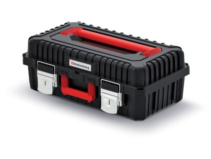 box s kovovými zámkami 58,5x36x21,7cm HEAVY KHV603520M-S411 čierny