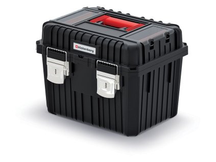 box s kov. zámkami 44,5x36x33,7cm HEAVY KHV453535FM-S411 čierny