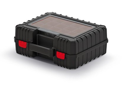 box na náradie s krabičkami 38,4x33,5x14,4cm HEAVY KHV40B-S411 čierny