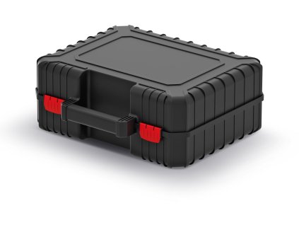 box s upevňovacími páskami 38,4x33,5x14,4cm HEAVY KHV40-S411 čierny