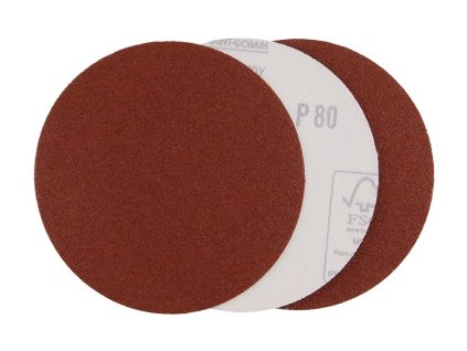 papier brúsny 125mm P80 3ks suchý zips / výsek