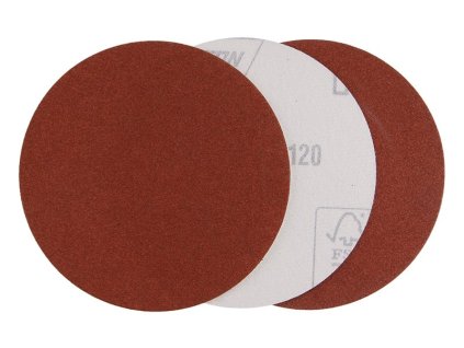 papier brúsny 125mm P120 3ks suchý zips / výsek