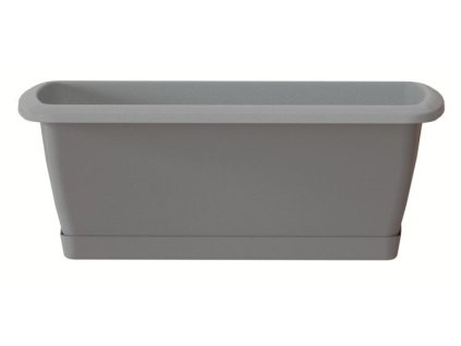 kvetináč truhlík 49cm RESPANA SET ISE500P-405U sivý plastový PROSPERPLAST