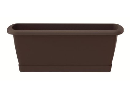 kvetináč truhlík 59cm RESPANA SET ISE600P-R222 hnedý plastový PROSPERPLAST