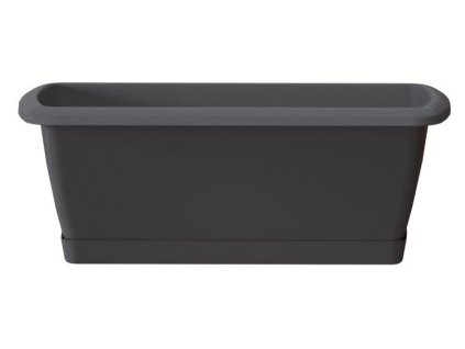 kvetináč truhlík 78,6cm RESPANA SET ISE800P-S433 antracit plastový