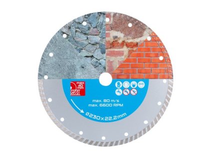 kotúč diamantový 230mm DIAMANT TURBO