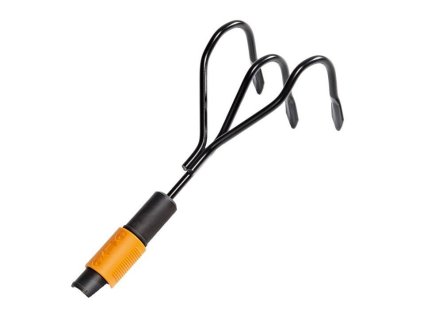 kultivátor s 3 hrotmi bez násady QuikFit čierny Fiskars 1000680