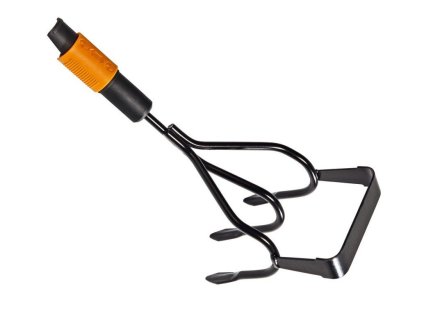 kultivátor s 3 hrotmi a motyčkou bez násady QuikFit čierny Fiskars 1000681