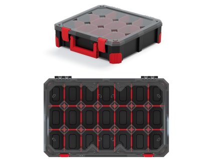 box organizér s priehradkami 59,8x39x11cm TITAN KTI6040S-CG6U čierny