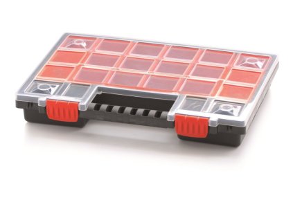 box organizér s krabičkami 34,4x24,9x5cm NORB KNO35255B-S429 čierny