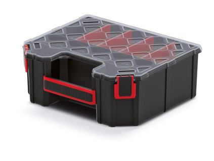 box organizér vysoký 28,4x24,3x10,5cm TAGER KTG302510S-S429 čierny