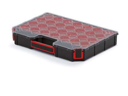 box organizér s krabičkami 39x28,4x6cm TAGER KTG40306B-S429 čierny