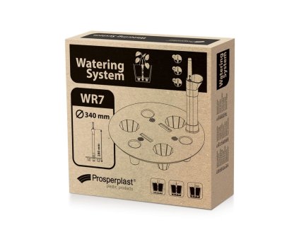 zavlažovací systém 31,7cm ROUND WR6 čierny plastový Prosperplast