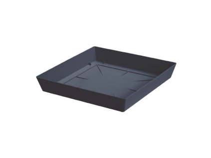 podložka pod kvetináč 24,5cm LOFLY SQUARE PPLFQ245-S433 antracit plastová