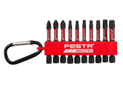 Sada torzné bity PH-PZ-TORX S2 1/4" 50mm 10ks FESTA INDUSTRY
