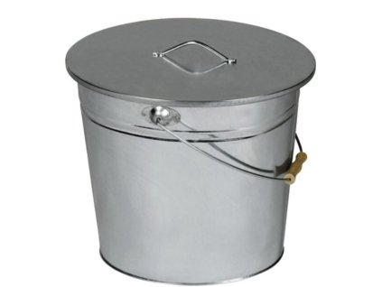 Nádoba na popol oválna 15l pozinkovaná