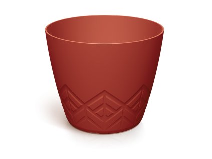 kvetinac areco 13 8 cm barva retro cervena