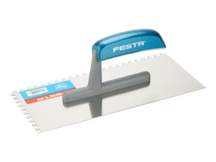 hladítko hliníková rúčka 280x130mm zub 6mm nerez zubové FESTA