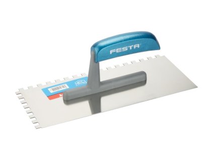 hladítko hliníková rúčka 280x130mm zub 8mm nerez zubové FESTA
