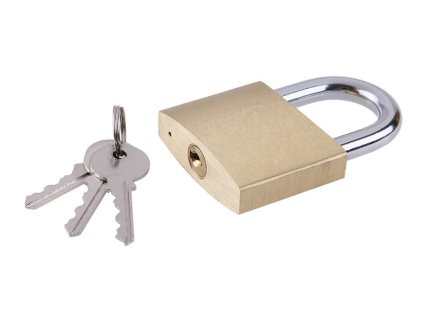 zámok visiaci 60mm mosadzný zosilnený LEVIOR 23160