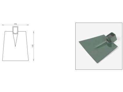 motyka plochá - šírka 175mm bez násady FED 209000