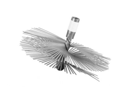 Kefa so splošteným nerezovým drôtom 200mm M12 komínová